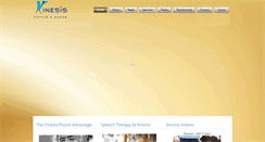 Desktop Screenshot of kinesisphysio.com
